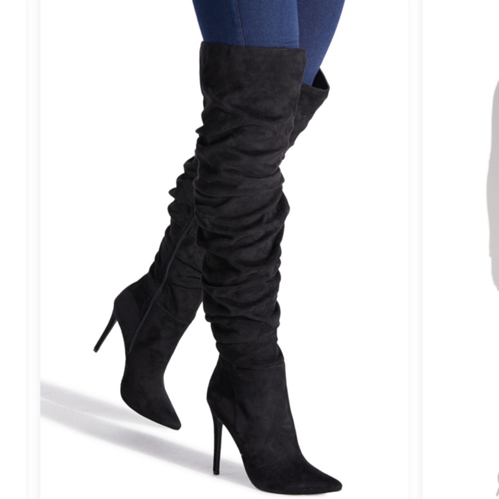 Over the knee stiletto boot
